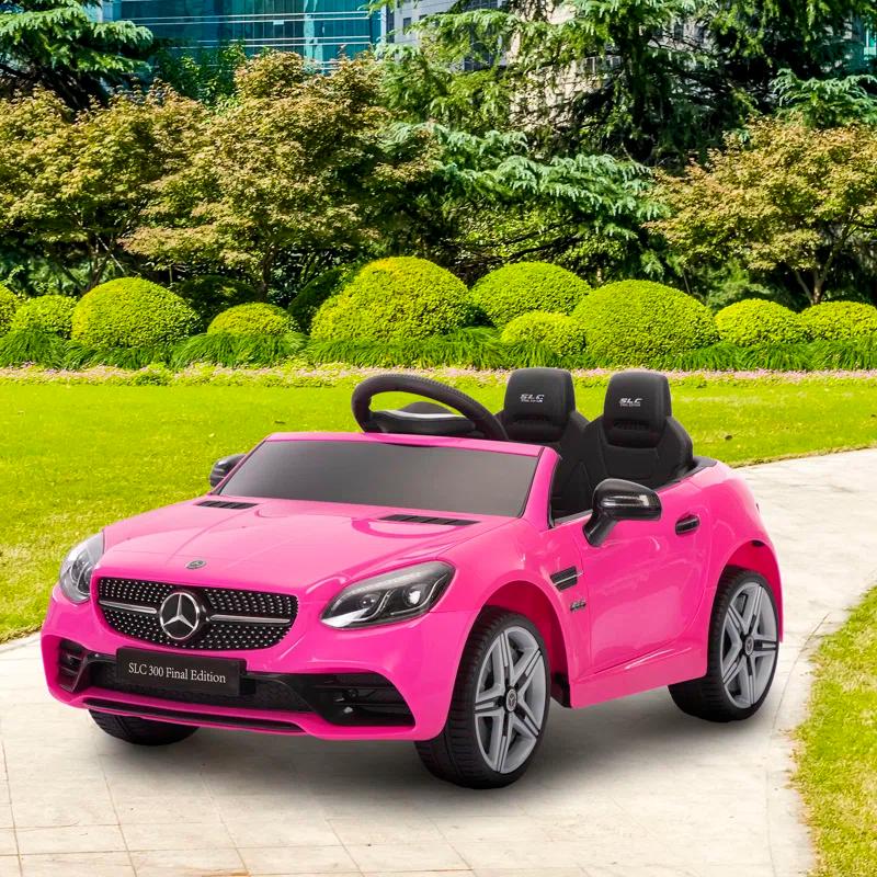 Aosom Aosom 12V Electric Car for Kids Ride On Toy Battery Powered Toddler Electric Vehicles Big Wheels for Girls to Drive