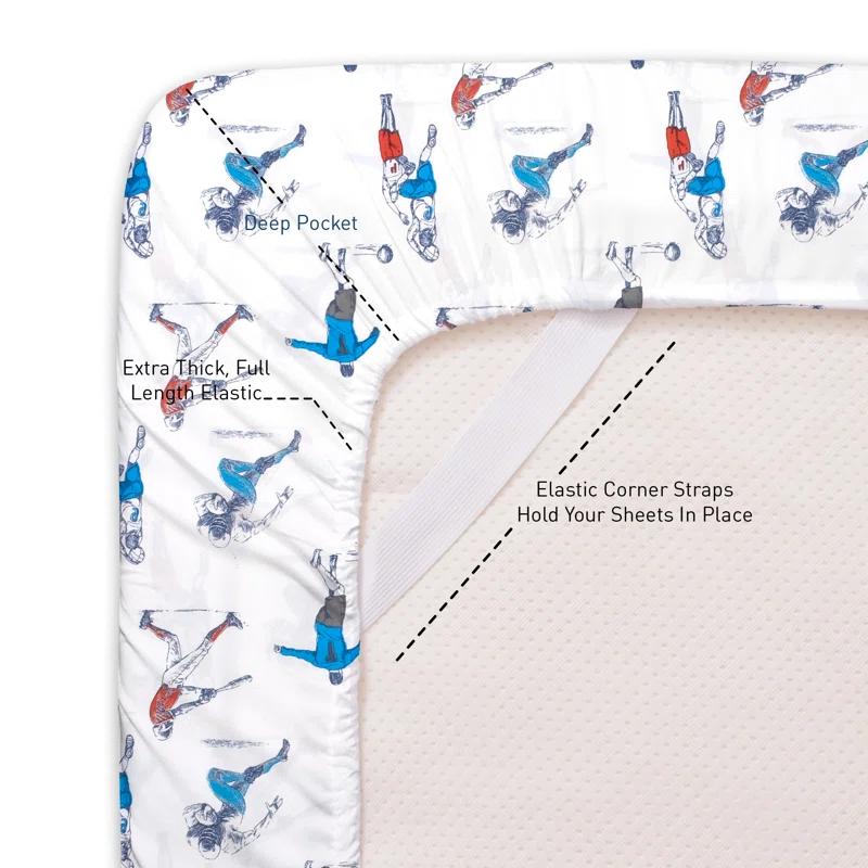 Sweet Home Collection Baseball Sports Kids Bed Sheet Set