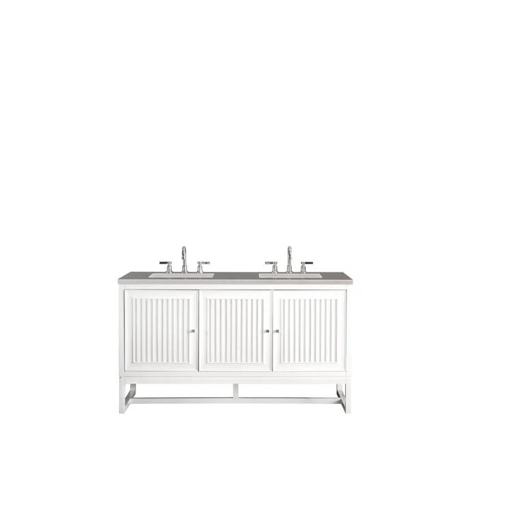 James Martin Vanities Athens 60'' W  W Double Vanity