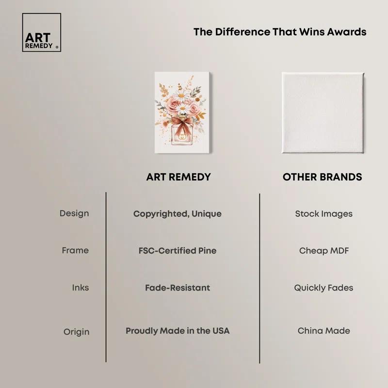 Art Remedy Cute Flowers Perfume Canvas Coquette Trendy Art by Art Remedy