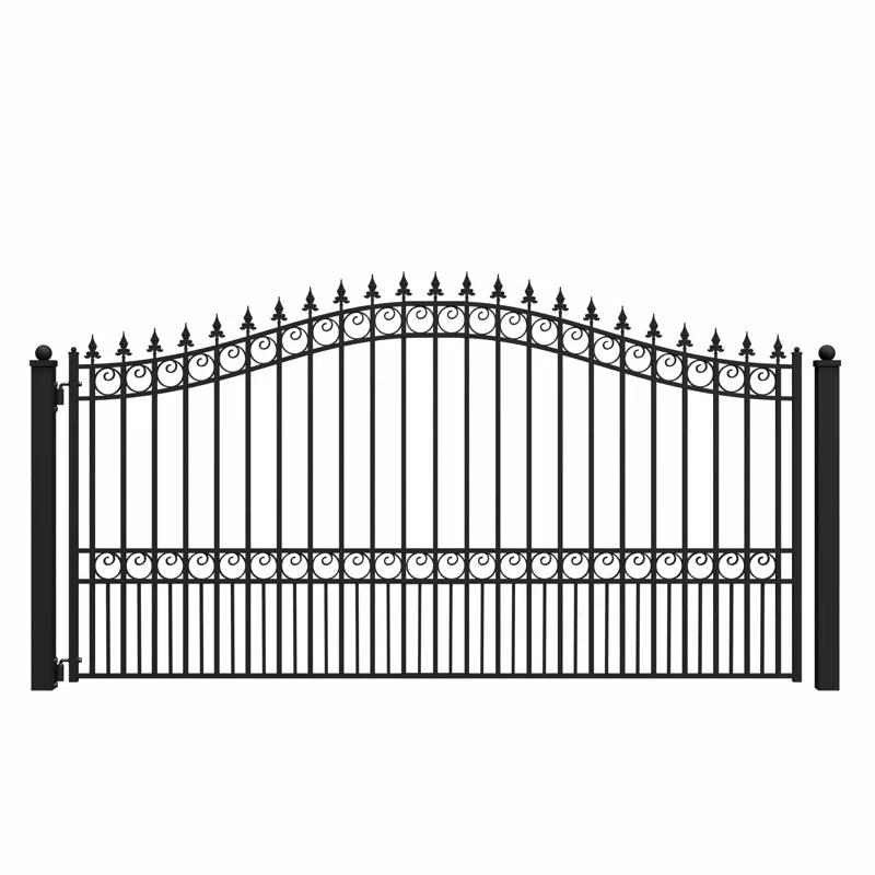 ALEKO Steel Single Swing Driveway Gate - LONDON Style