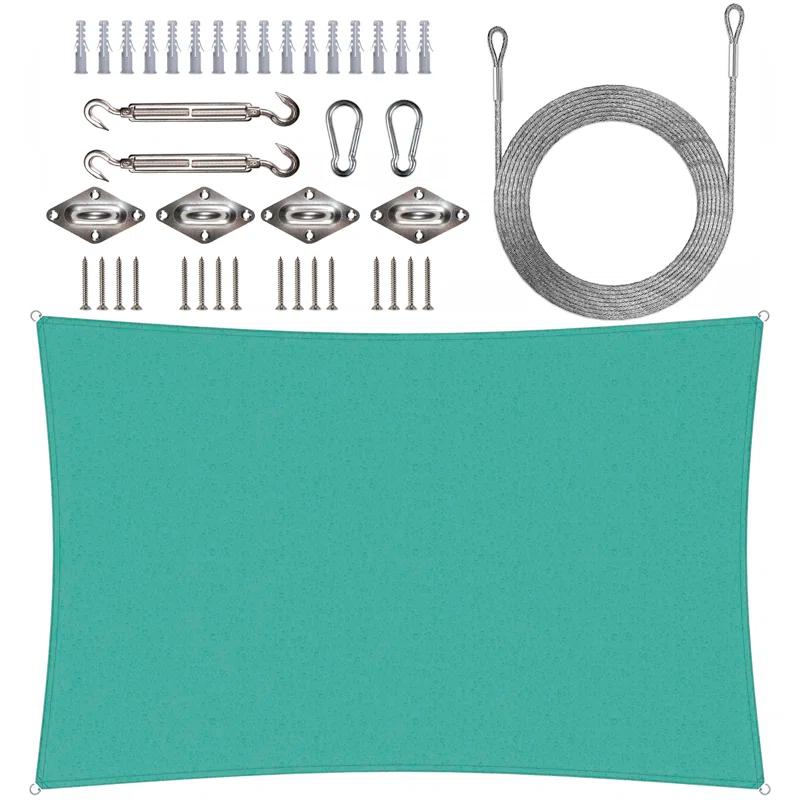 ColourTree Waterproof 7' x 12' Rectangle Shade Sail