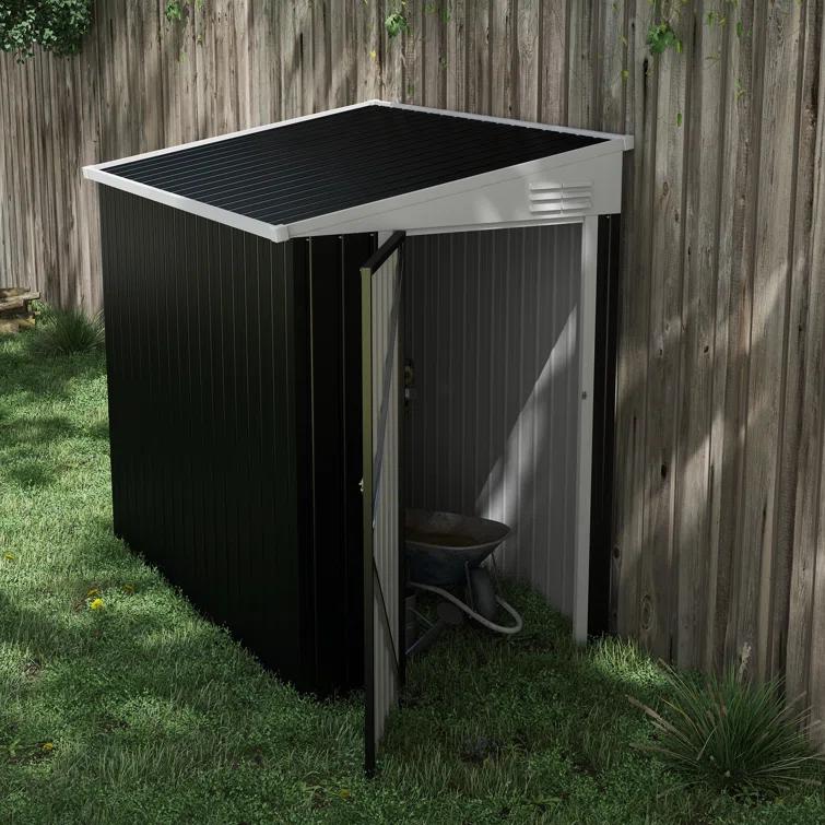 Outsunny Metal Lean-to Storage Shed