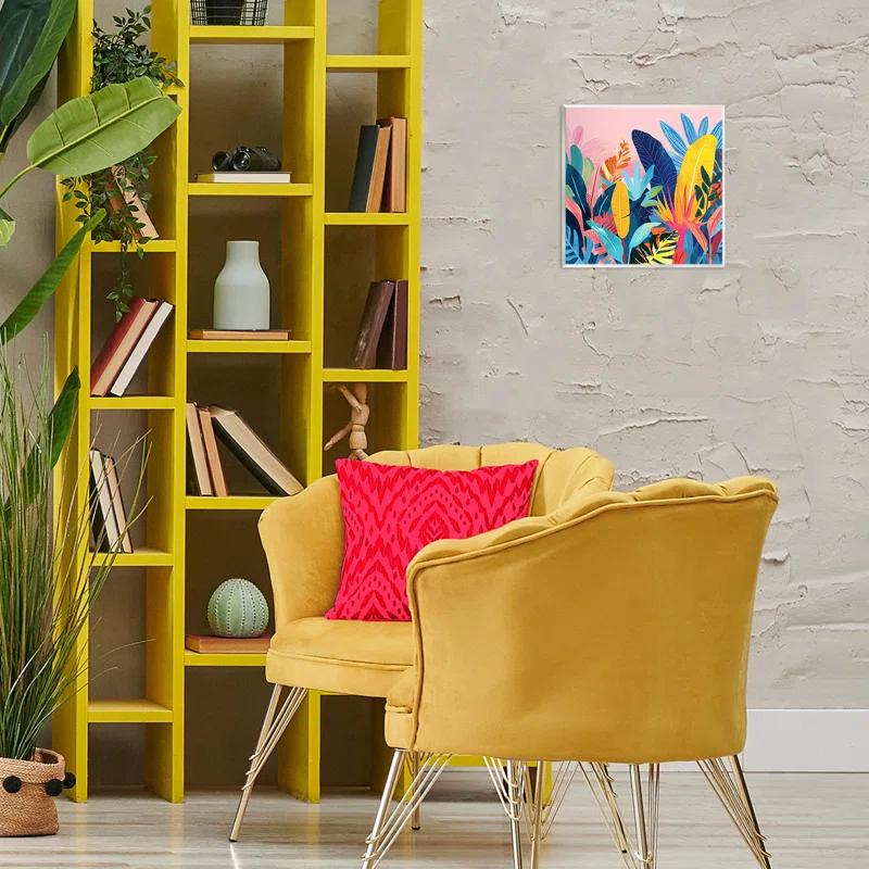 Stupell Industries Bold Tropical Jungle Leaves Wall Plaque Art by Roozbeh Bahramali