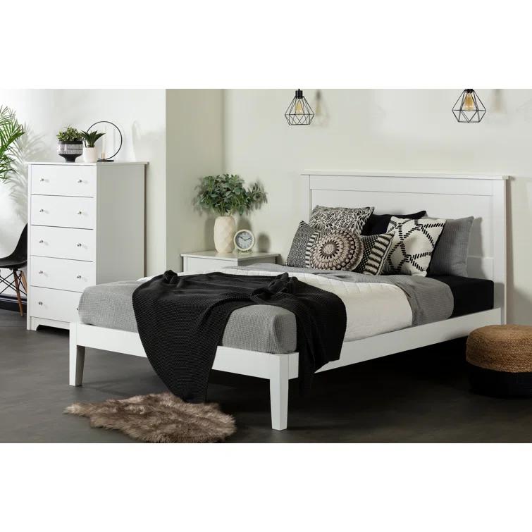South Shore Vito Solid Wood Platform Bed