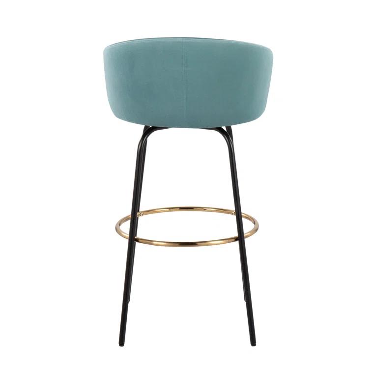 George Oliver Lakyia Upholstered Counter Stool with Metal Frame (Set of 2)