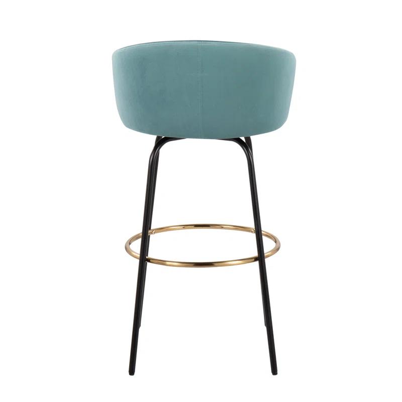 George Oliver Lakyia Upholstered Counter Stool with Metal Frame (Set of 2)