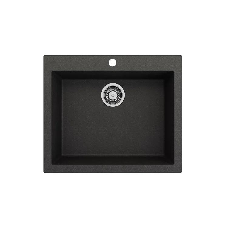 BOCCHI Campino 24'' L Single Bowl Granite Kitchen Sink 1606-505-0126