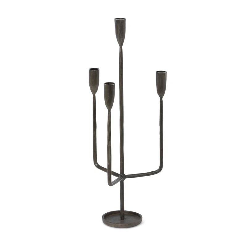 Park Hill Collection 23'' H Iron Tabletop Candelabra