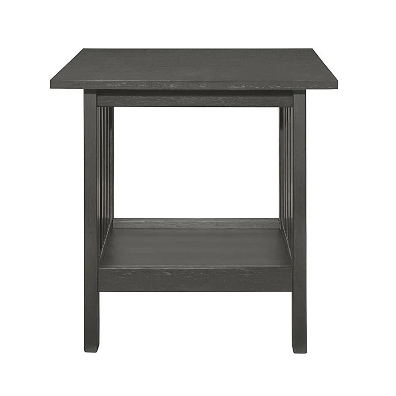 Red Barrel Studio® Classic Style Coffee Table And Two End Table Set Antique Gray Finish 3Pc Occasional Table Set Wooden Transitional Living Room Furniture (Set of 3)
