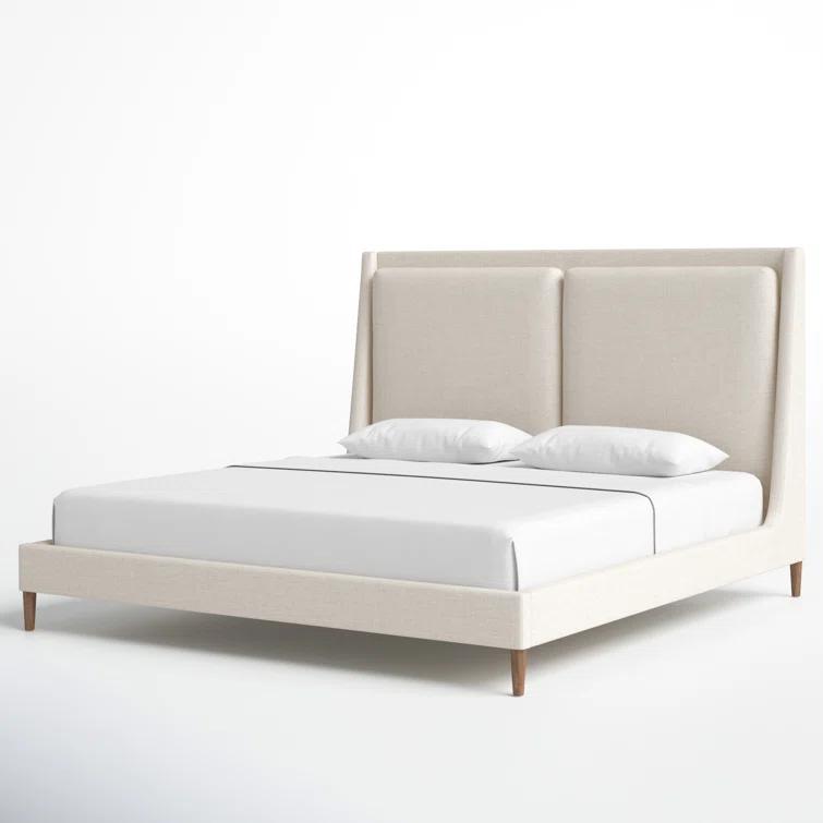 Rexford Platform Bed - Cream / King