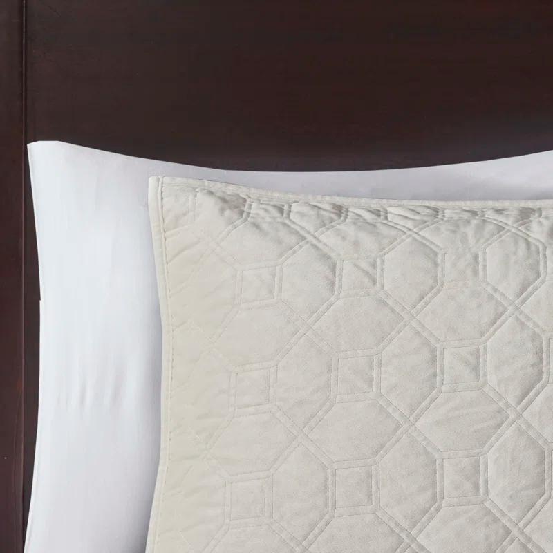 Madison Park Harper 3 Piece Velvet Quilt Set
