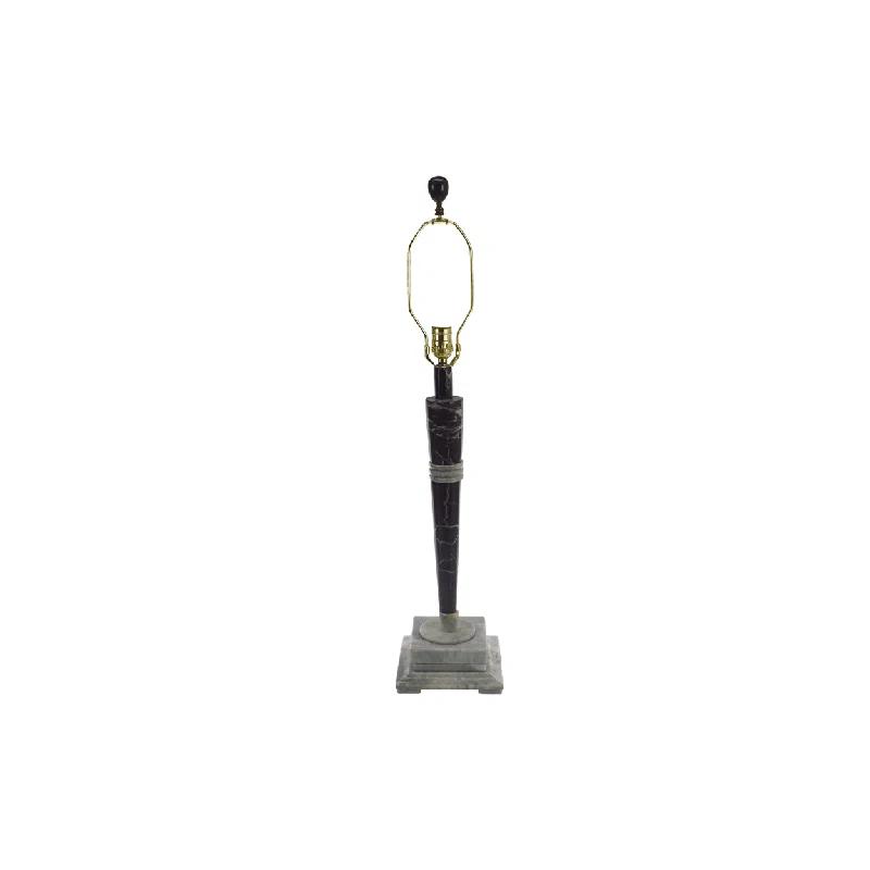 Bello Treasure Burgundy And Ivory Marble Table Lamp