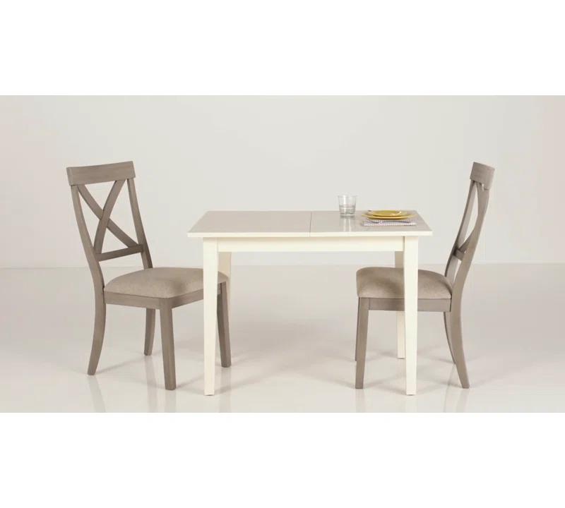 Sand & Stable™ Coastline Solid Wood Cross Back Side Chair in Gray & Reviews | Wayfair