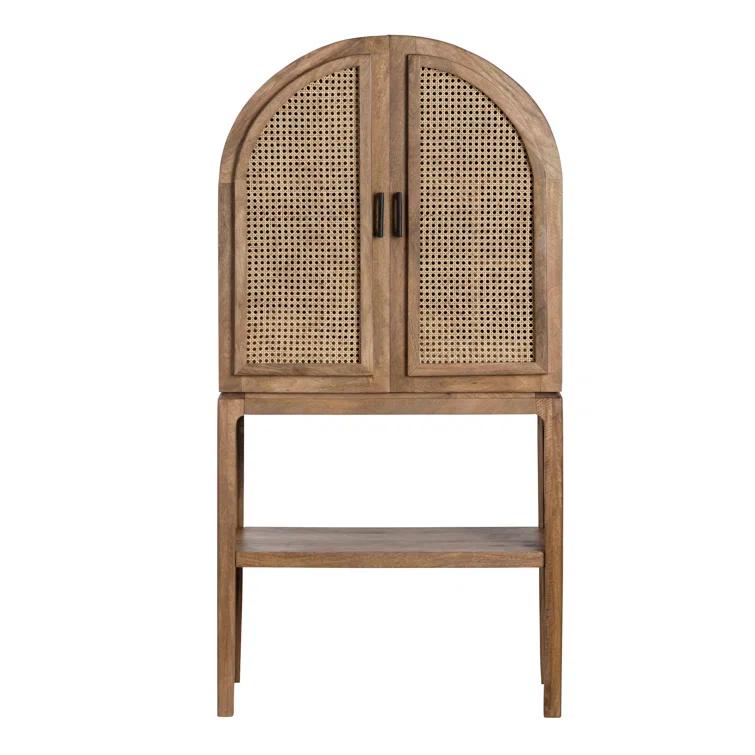 Bay Isle Home™ Biscayne Rounded Top Bar Cabinet