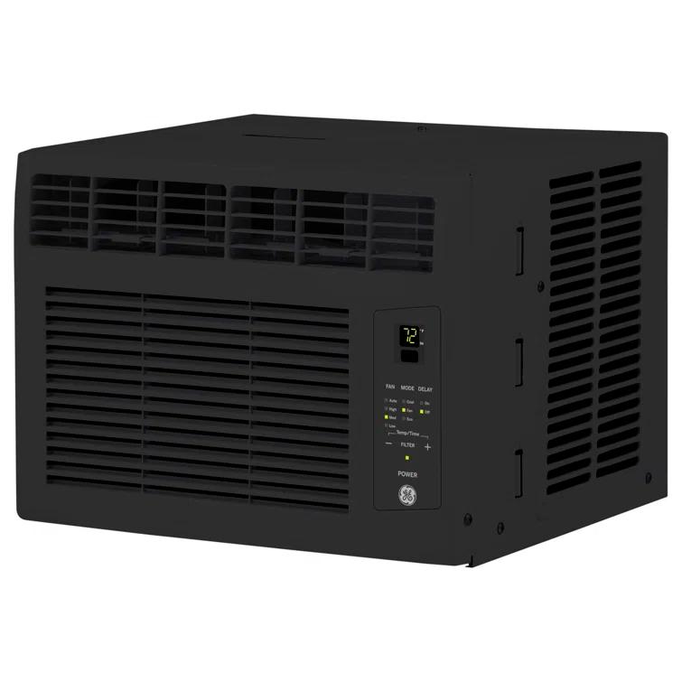 GE Appliances GE 6,000 BTU Electronic Window Air Conditioner For Small Rooms Up To 250 Sq Ft., Black
