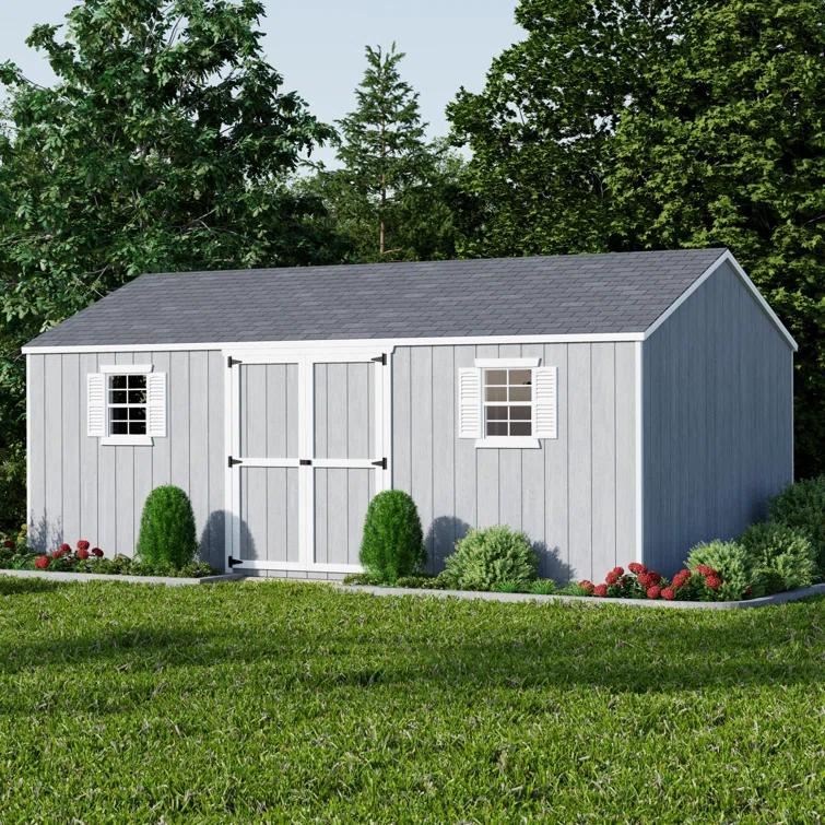 Little Cottage Co. Value Workshop Outdoor Wood Storage Shed