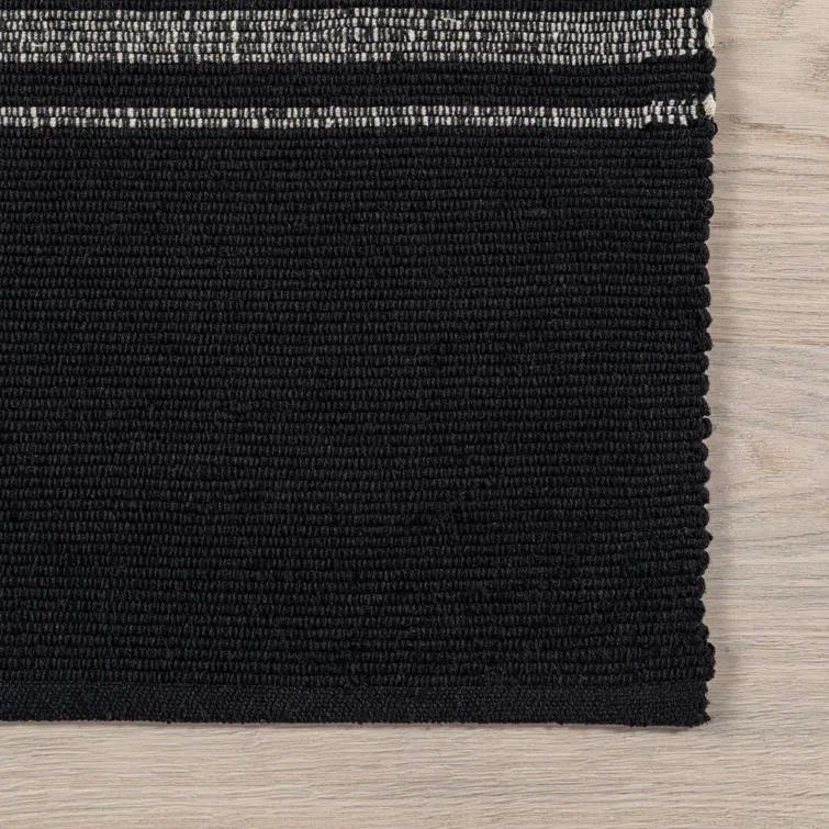 Breakwater Bay Aloizas Striped Cotton Area Rug