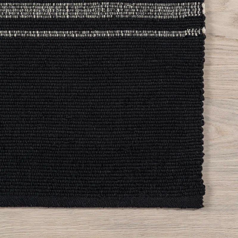 Breakwater Bay Aloizas Striped Cotton Area Rug
