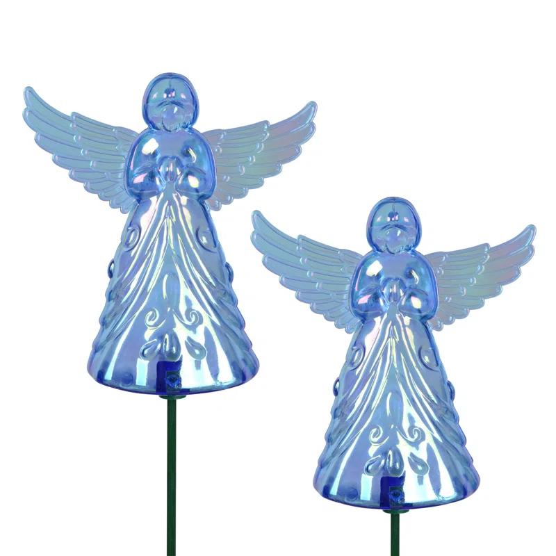 Exhart Exhart 2 Piece Angel WindyWing Garden Stakes, 4.5 by 30 Inches (Set of 2)