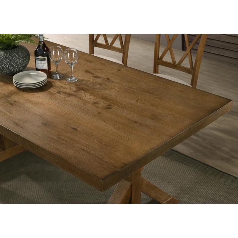 Lark Manor™ Tamika Enna Morden Farmhouse Wood Dining Table