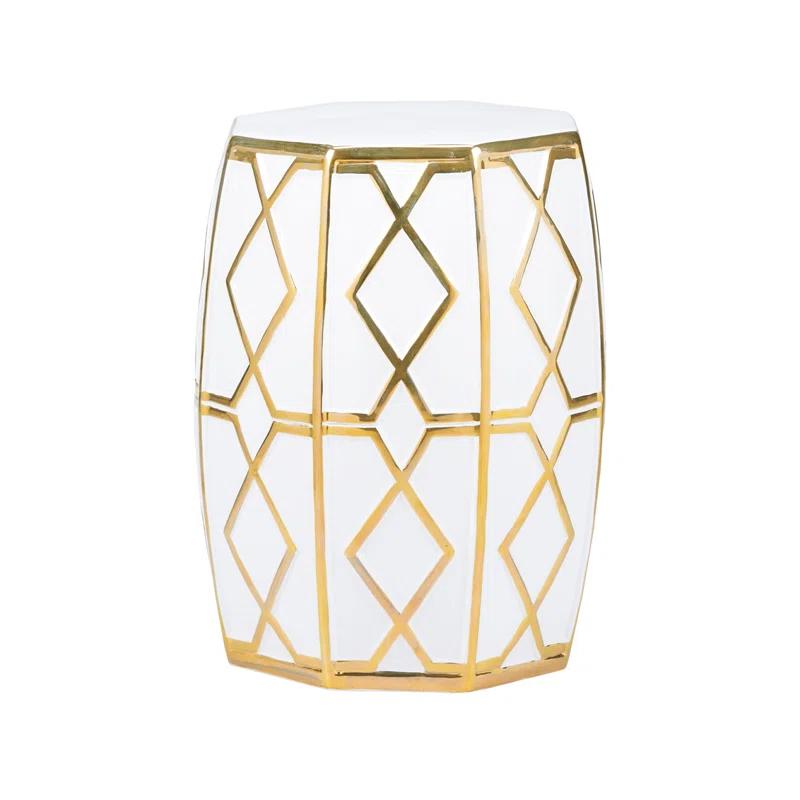 Chelsea House Andreu Ceramic Accent Stool