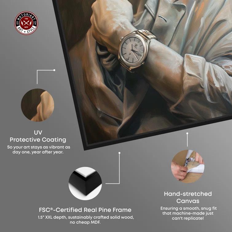 Notori Art Notoriart Classy Sculpture Framed Style 1 Piece Canvas Wall Art