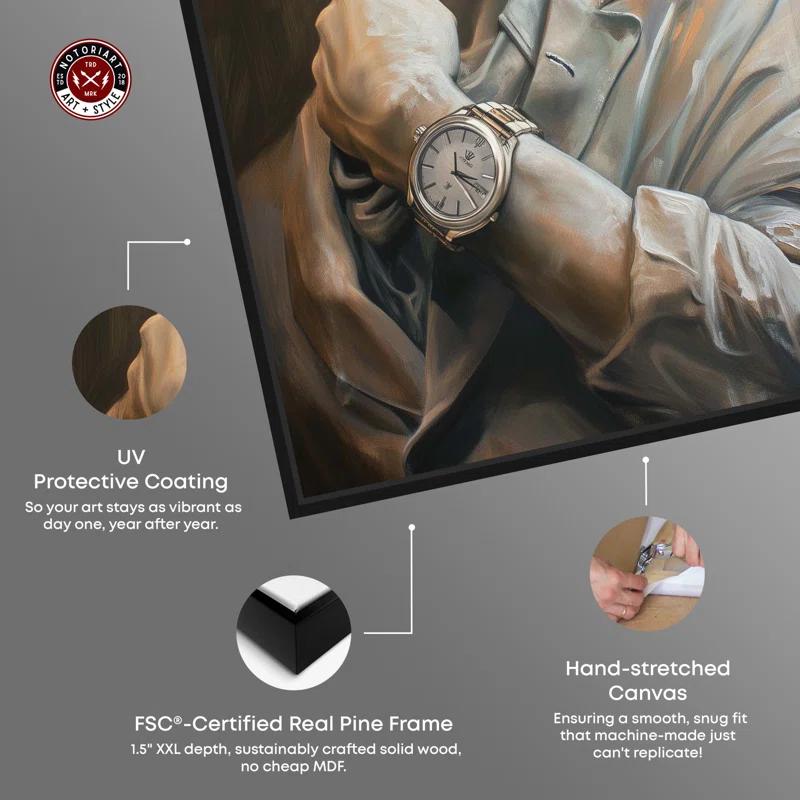 Notori Art Notoriart Classy Sculpture Framed Style 1 Piece Canvas Wall Art