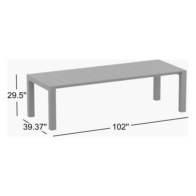 Farrah 102'' Rectangular 8 - Person Outdoor Dining Set