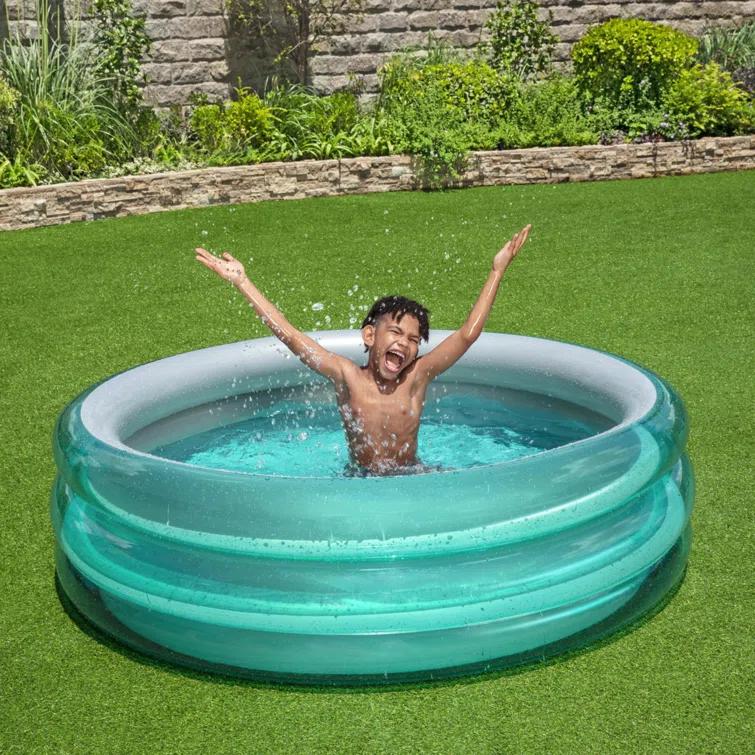 Bestway Plastic Round Kiddie Pool 20.87'' H x 66.93'' W x 66.93'' L