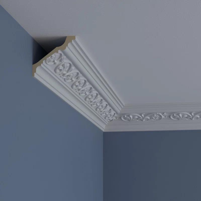 Ekena Millwork 3"H x 3 3/8"P x 4 1/2"F x 94 1/2"L Medway Crown Moulding