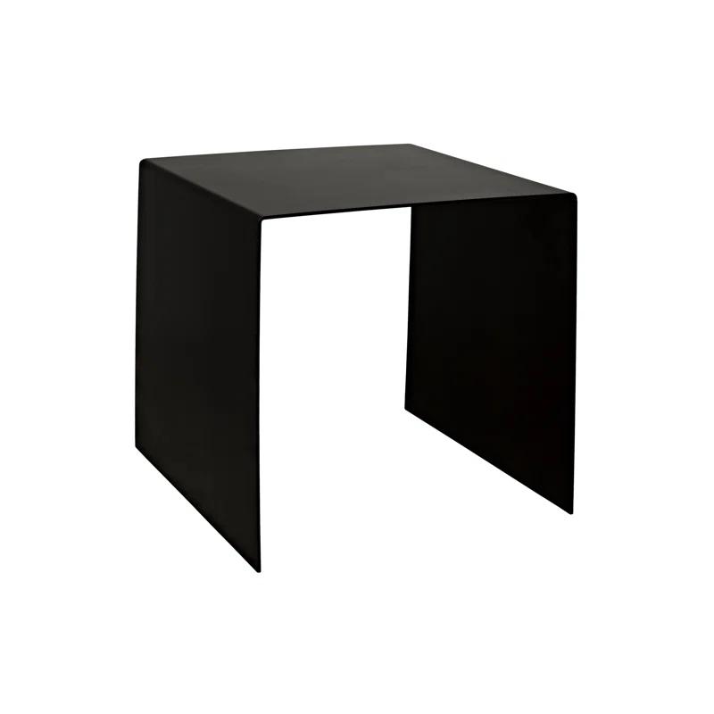 Noir Yves Steel Top End Table