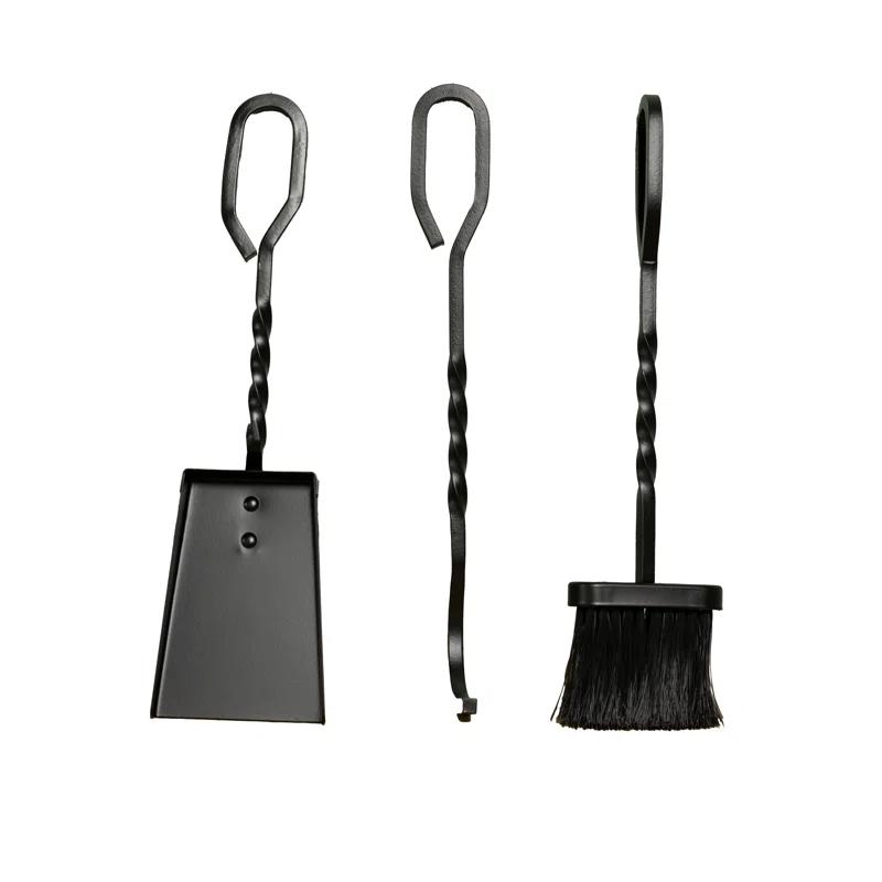 Comfort Glow Comfort Glow 4-Piece Cast Iron Fireplace Tool Set with Stand, 16" Tools - CGFT16