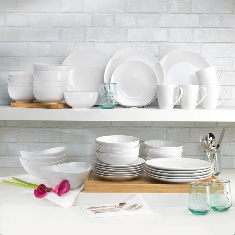 White Essential 12 Piece Dinnerware Set