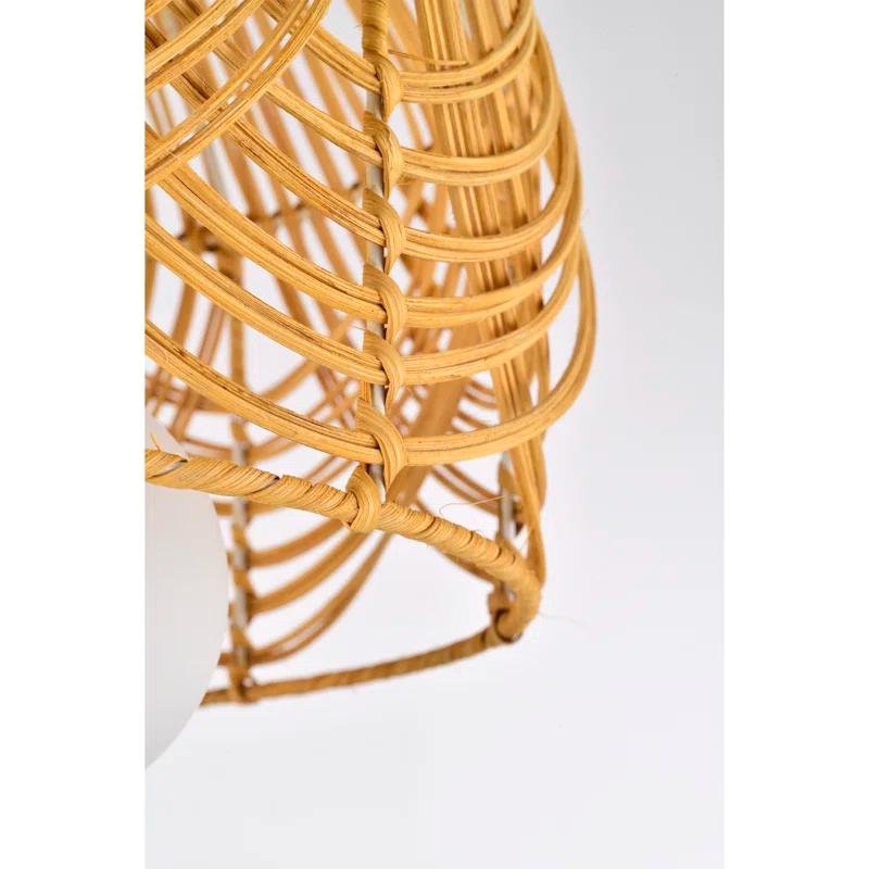 Warehouse of Tiffany Rattan Semi Flush Mount