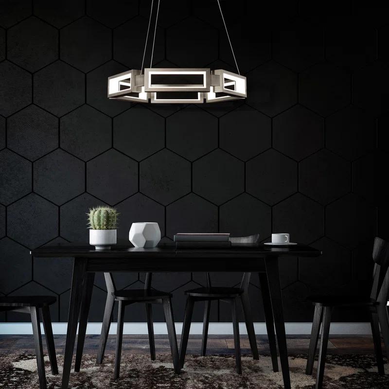 Modern Forms Mies 6 - Light Dimmable LED Geometric Chandelier
