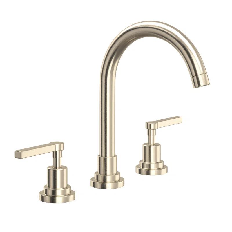 Lombardia Widespread Lavatory Faucet With C-Spout