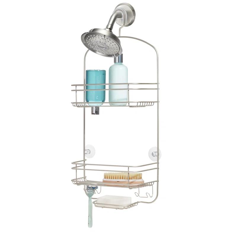 iDesign iDesign Medium Metal Hanging Shower Caddy, Bath Organizer, Satin