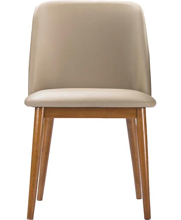 George Oliver Eli 18'' H Faux Leather Upholstered Side Chair (Set of 2)