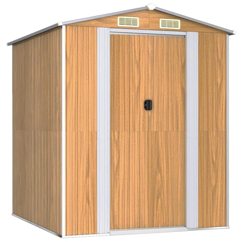 6 ft. 2 in. W x 6 ft. 3 in. D Galvanized Steel Storage Shed