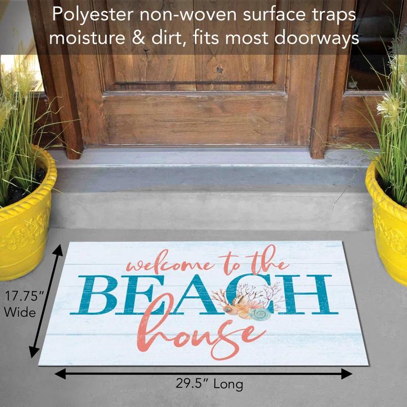 CounterArt Beach House Welcome Indoor/Outdoor Entryway Floor Mat