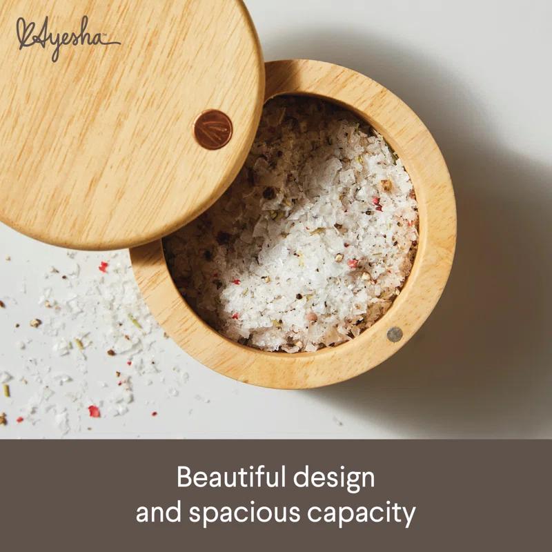 Ayesha Curry Ayesha Curry Pantryware Parawood Salt and Spice Box, 4-Inch
