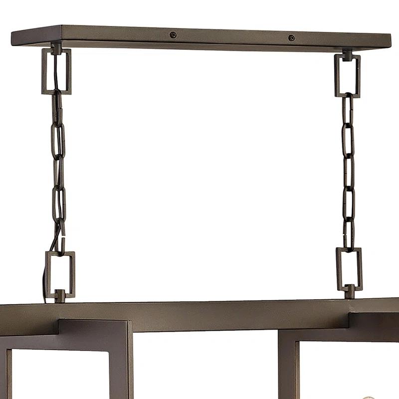 Hinkley Anders 8 - Light Candle Style Square / Rectangle Chandelier