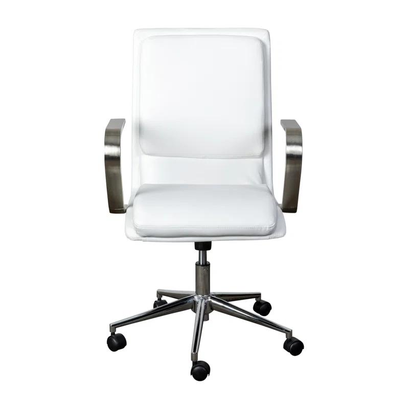 Flash Furniture Mid-Back Designer Upholstered Swivel Executive Office Chair with Armrests by Flash Furniture