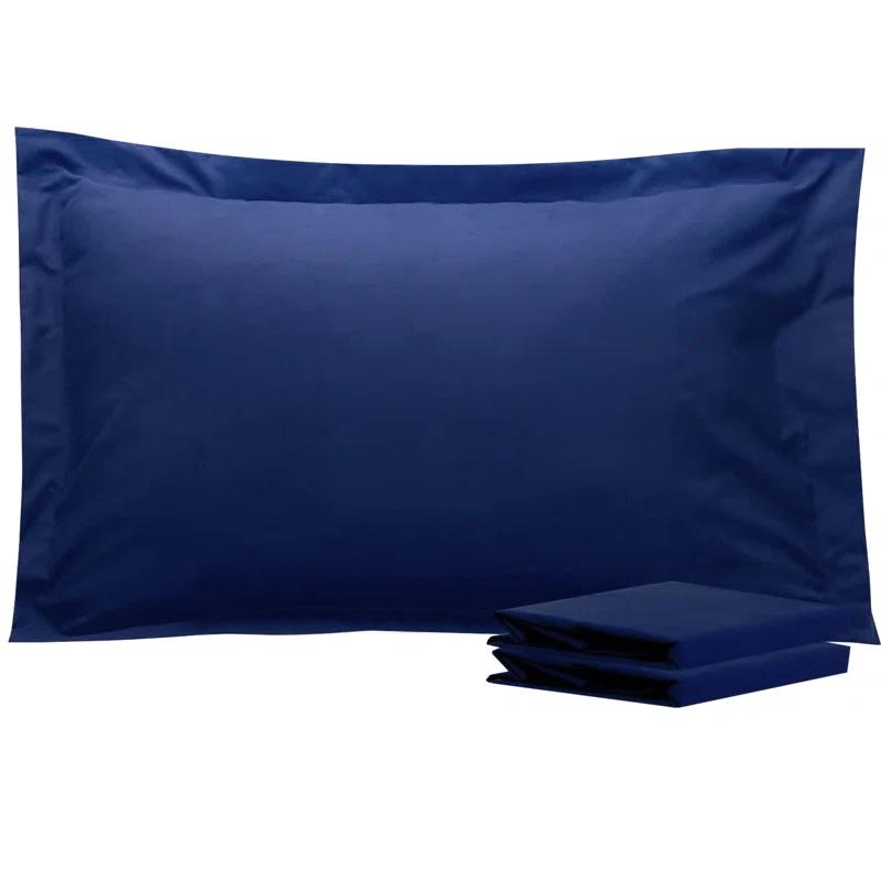BEFIHO Bed Pillow Shams, 1800 Brushed Microfiber Oxford Pillowcases - NTBAY (Set of 2)