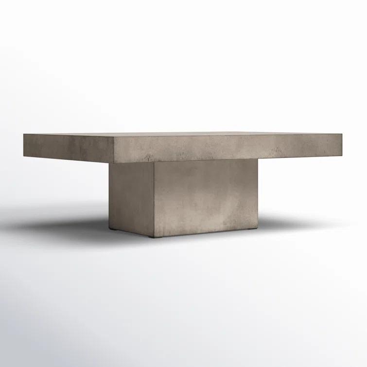 Kareen Concrete Pedestal Coffee Table