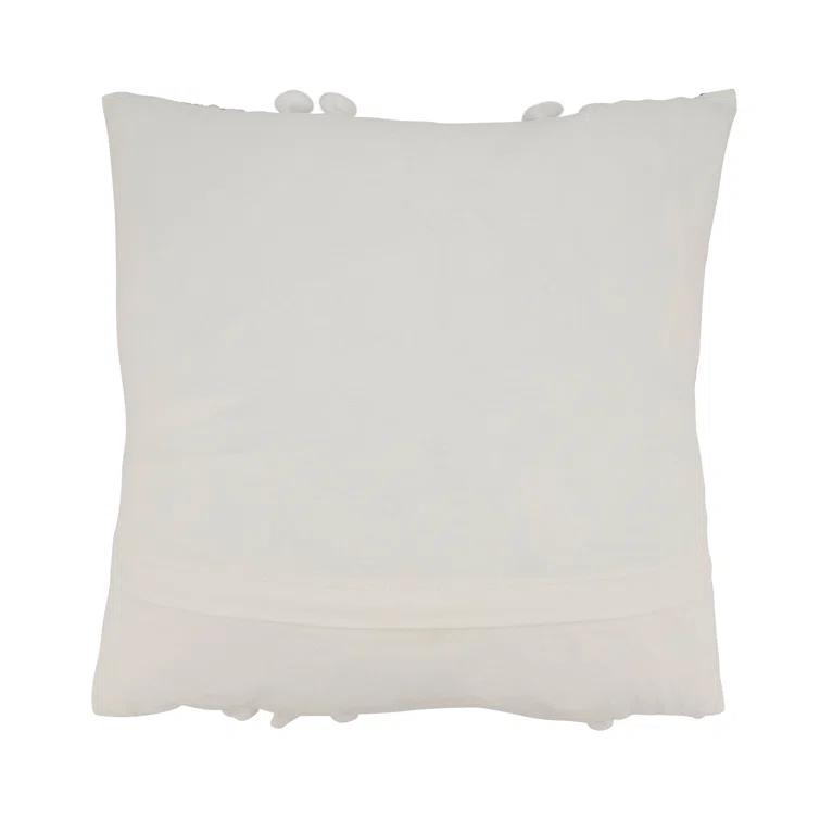 Saro Yari Collection Striped Cotton Pillow Cover