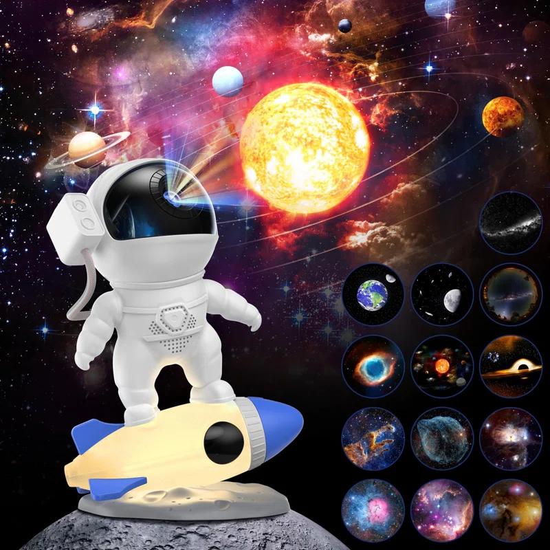 BBCPC 12-in-1 HD Astronaut Galaxy Projector for Bedroom & Home Décor