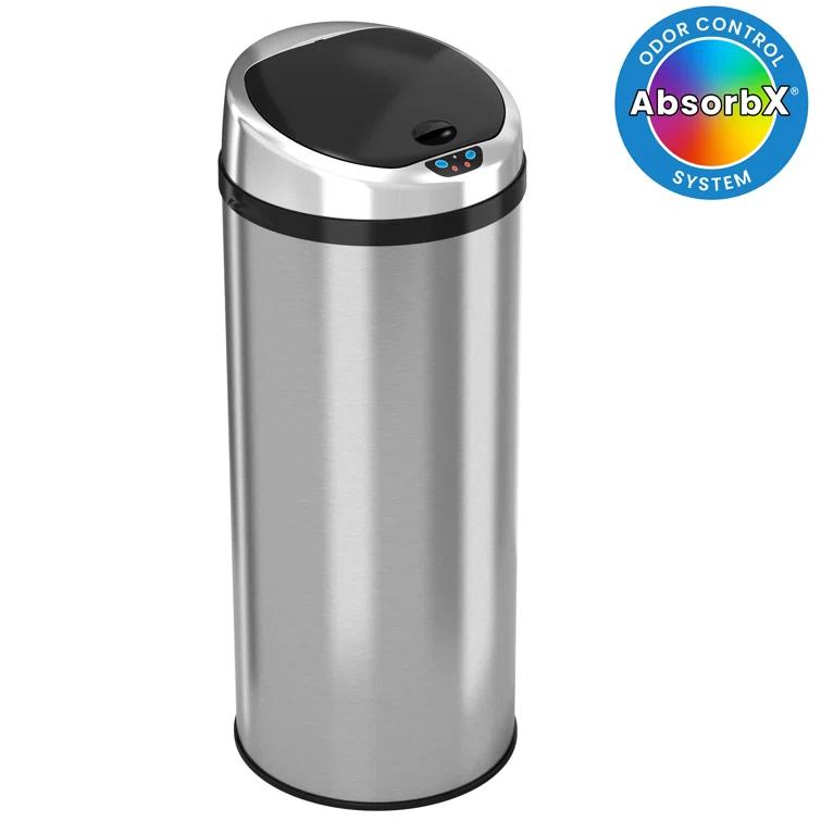 iTouchless Erlandson Stainless Steel 13 Gallon Motion Sensor Trash Can