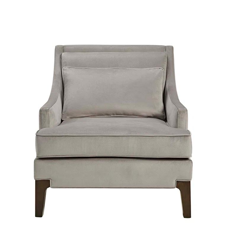 Anna Martha Stewart Anna Velvet Armchair with Lumbar Pillow